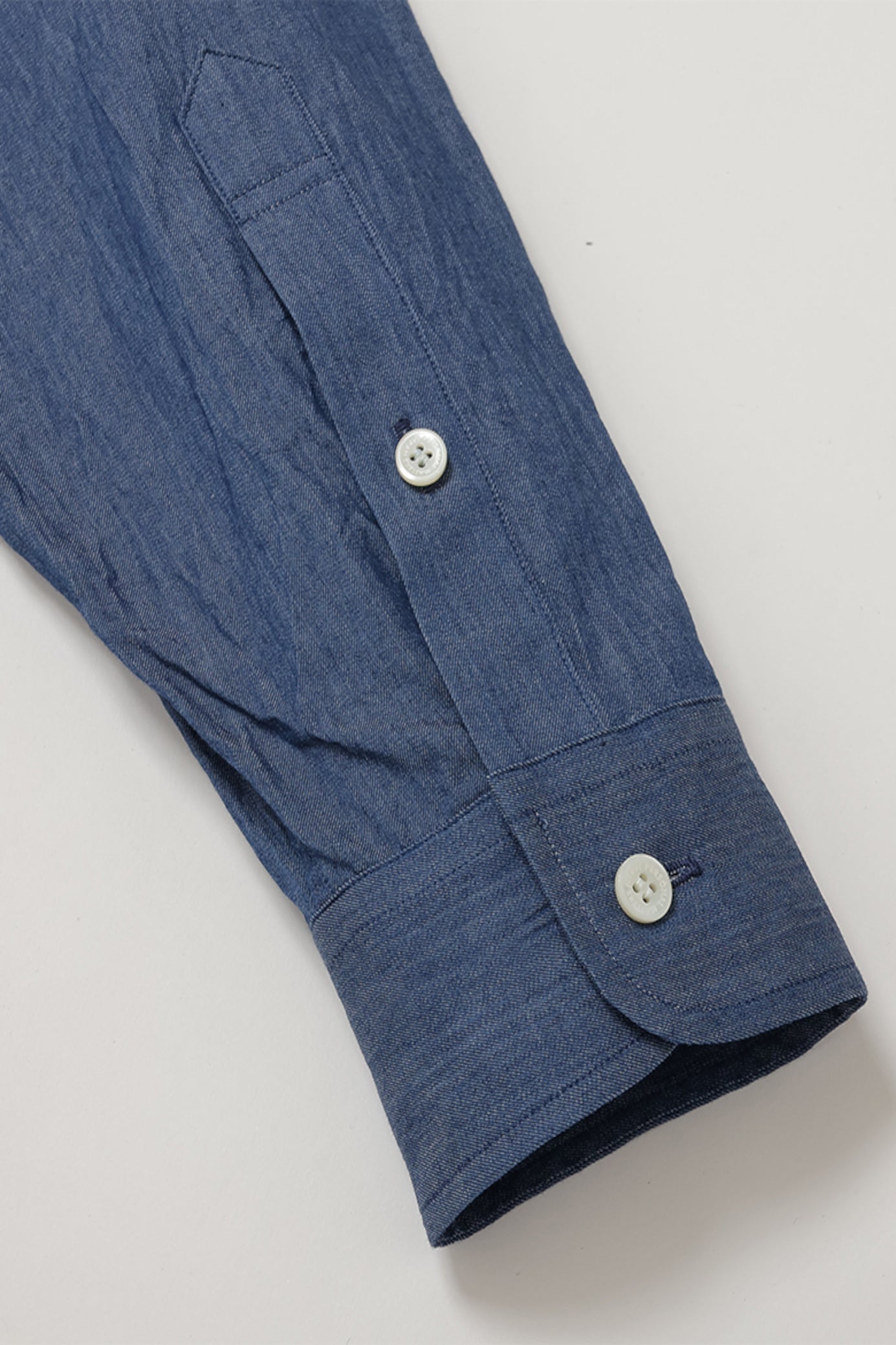 PERSONAL MATTERS / Indigo Dye Cotton Twill Shirt