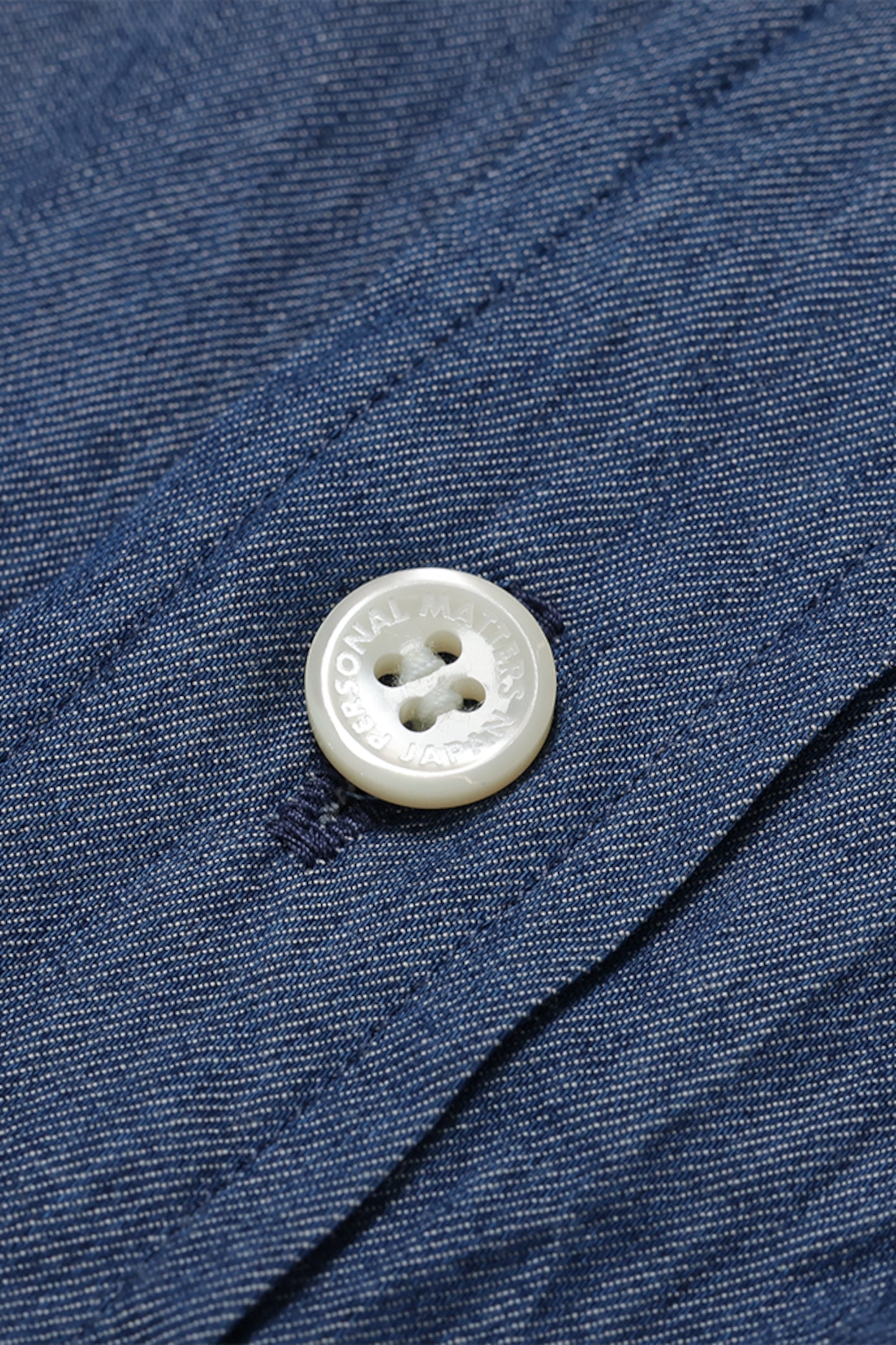 PERSONAL MATTERS / Indigo Dye Cotton Twill Shirt