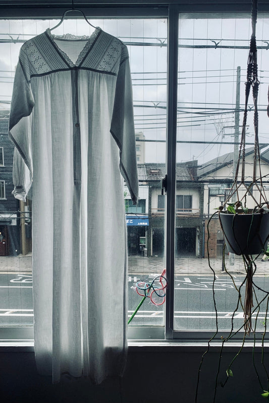 unknown /50's French Linen One piece