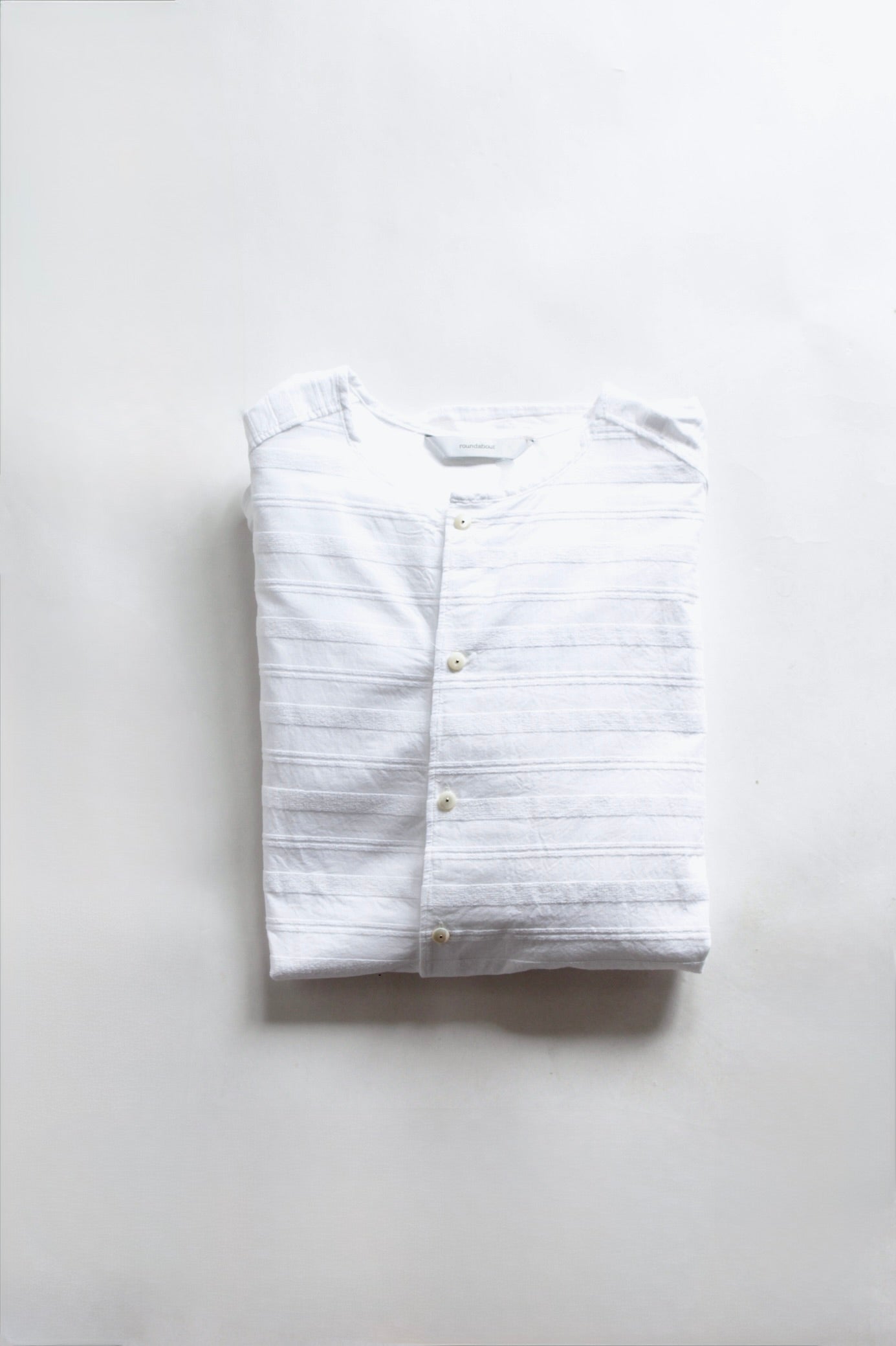 roundabout / L/S NoCollar Double Shirt