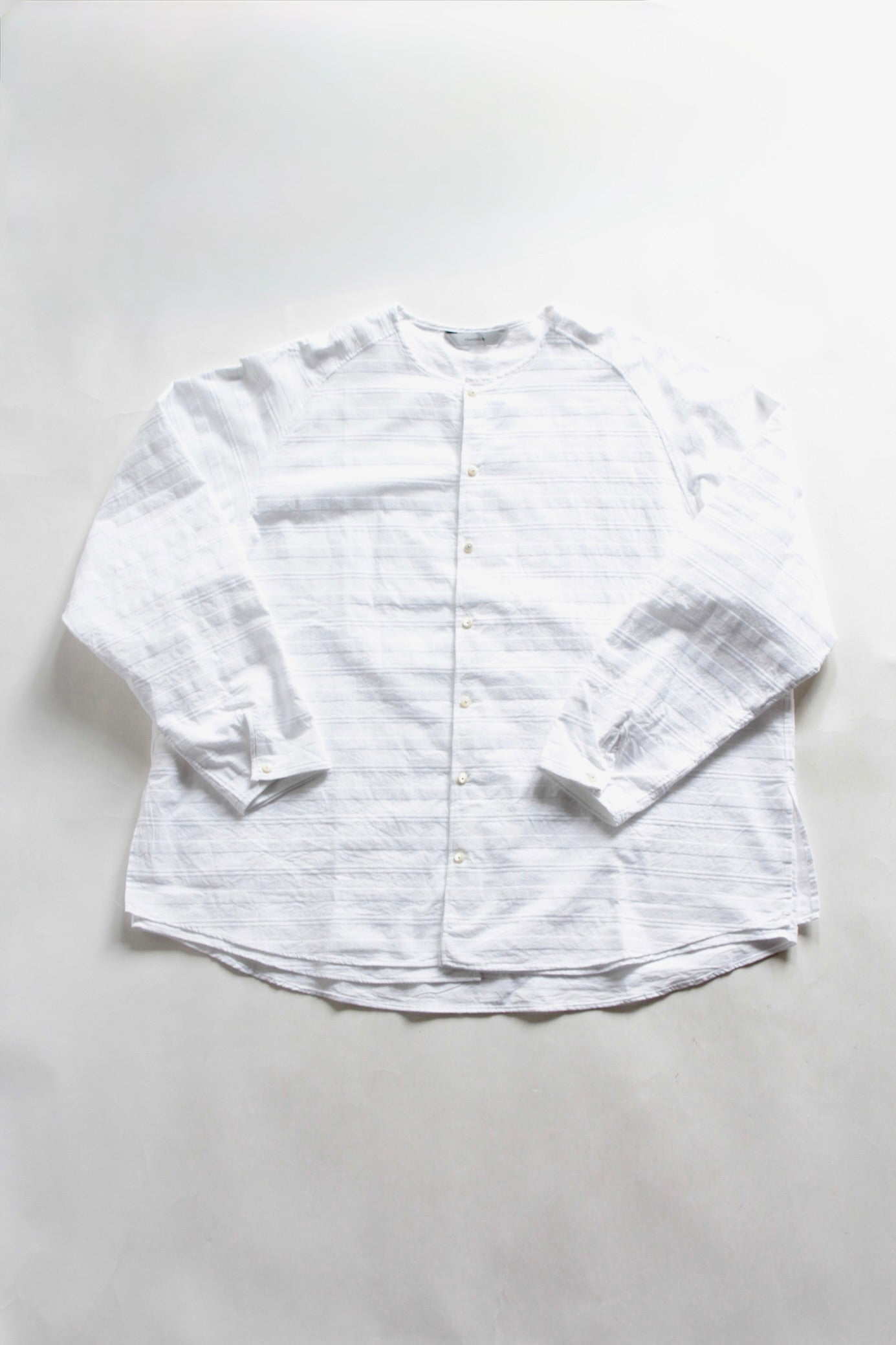 roundabout / L/S NoCollar Double Shirt