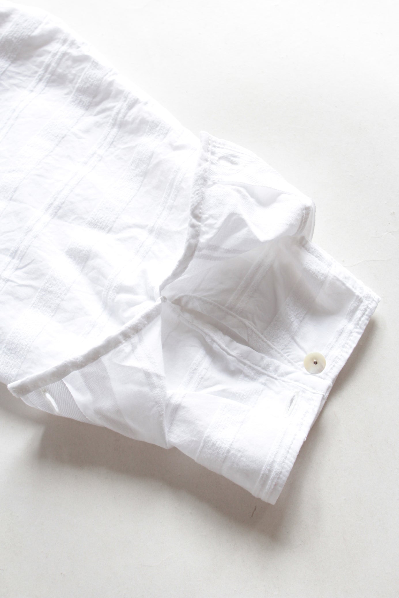 roundabout / L/S NoCollar Double Shirt