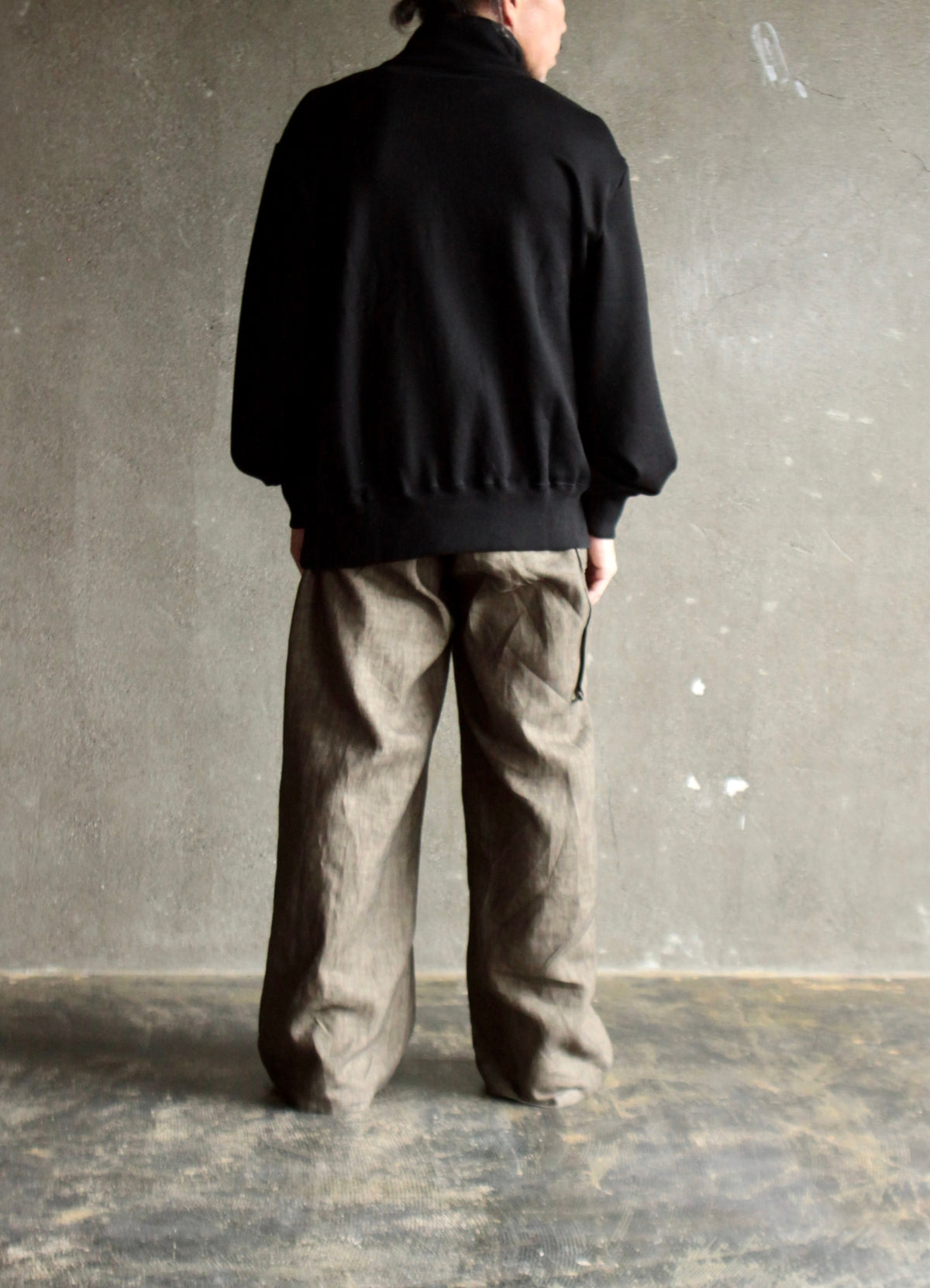 nakedgauze / SUMI LINEN WIDE EASY CARGO PANTS