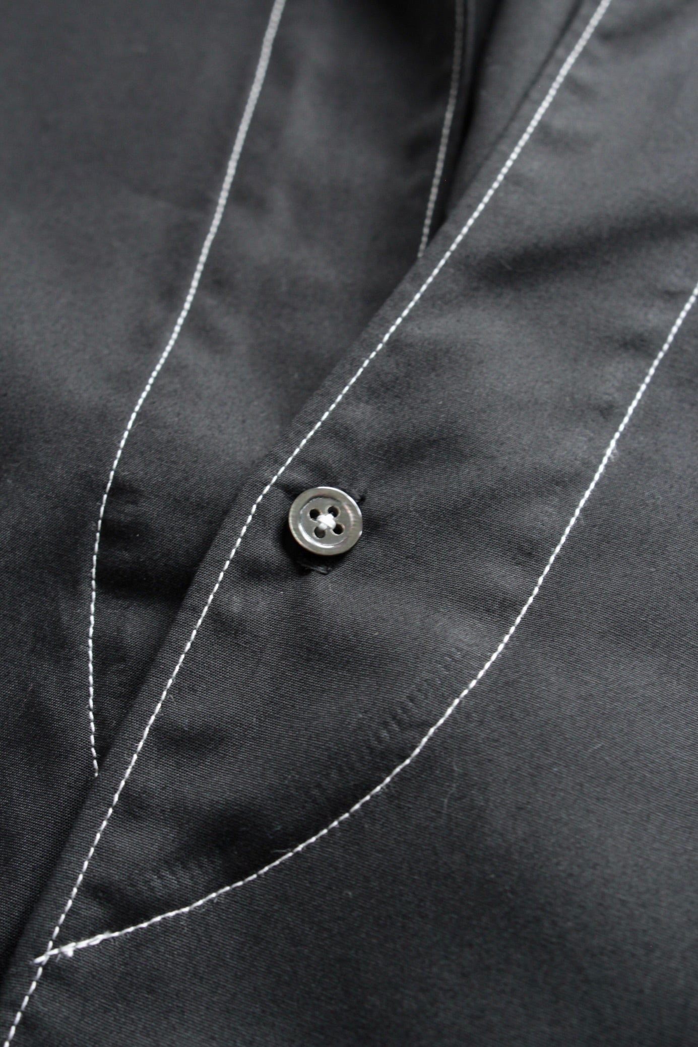 METHO / Open collar flat shirt