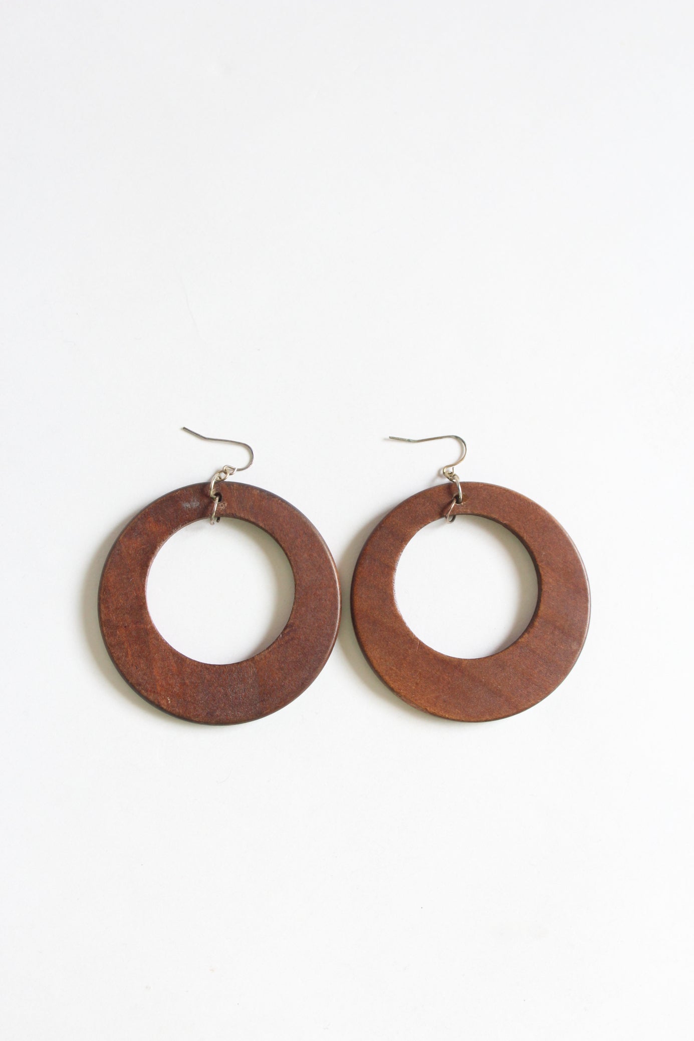 unknown /used wood earrings