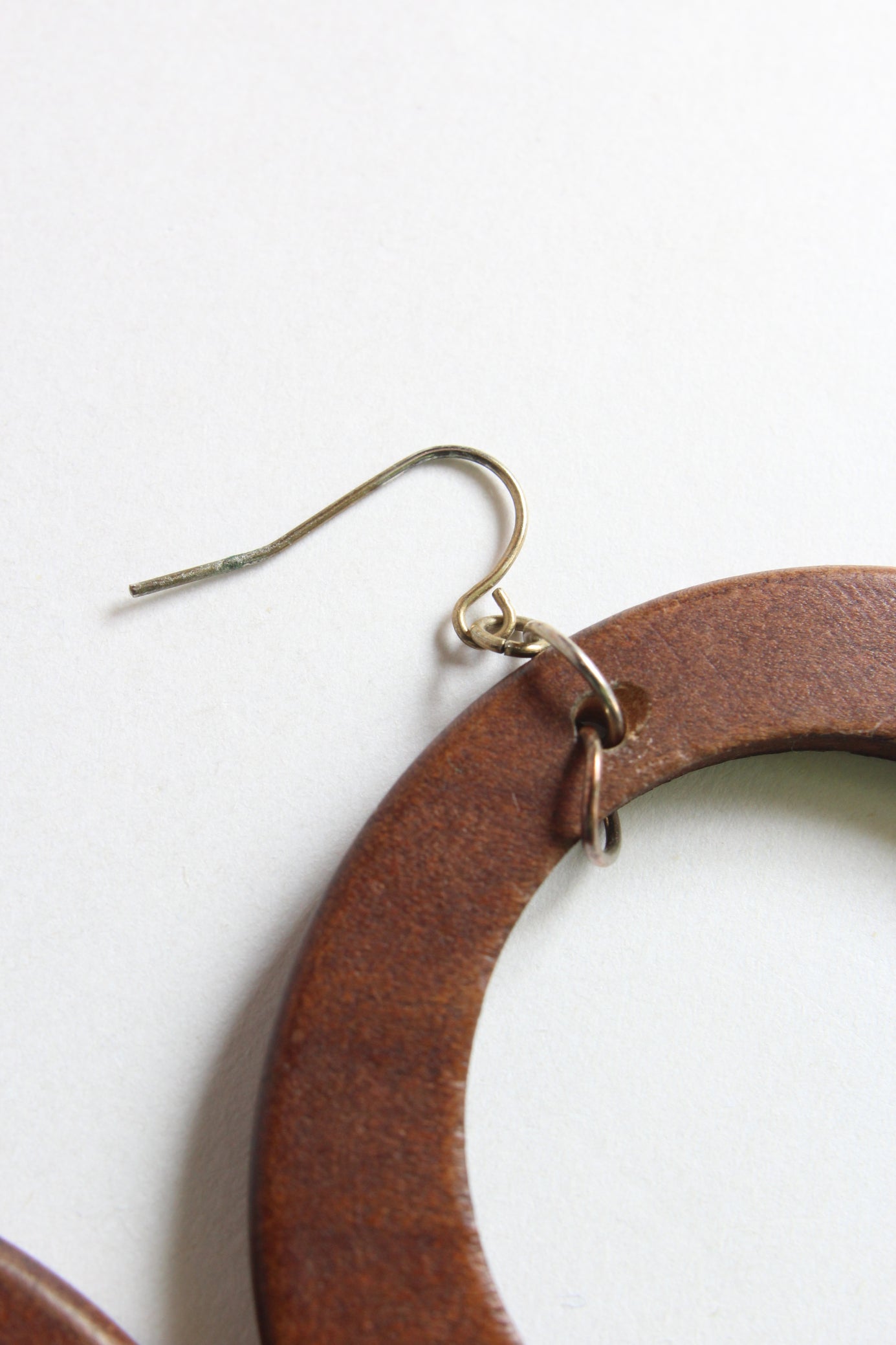 unknown /used wood earrings