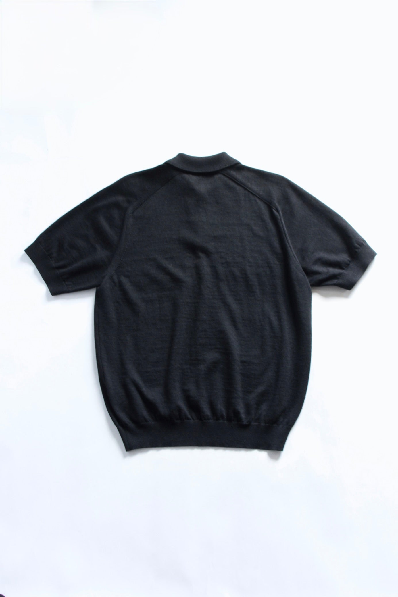 UMEDA / 12GG Wool Linen Polo Shirt
