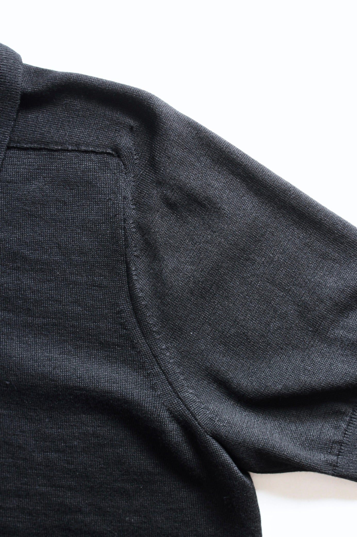UMEDA / 12GG Wool Linen Polo Shirt