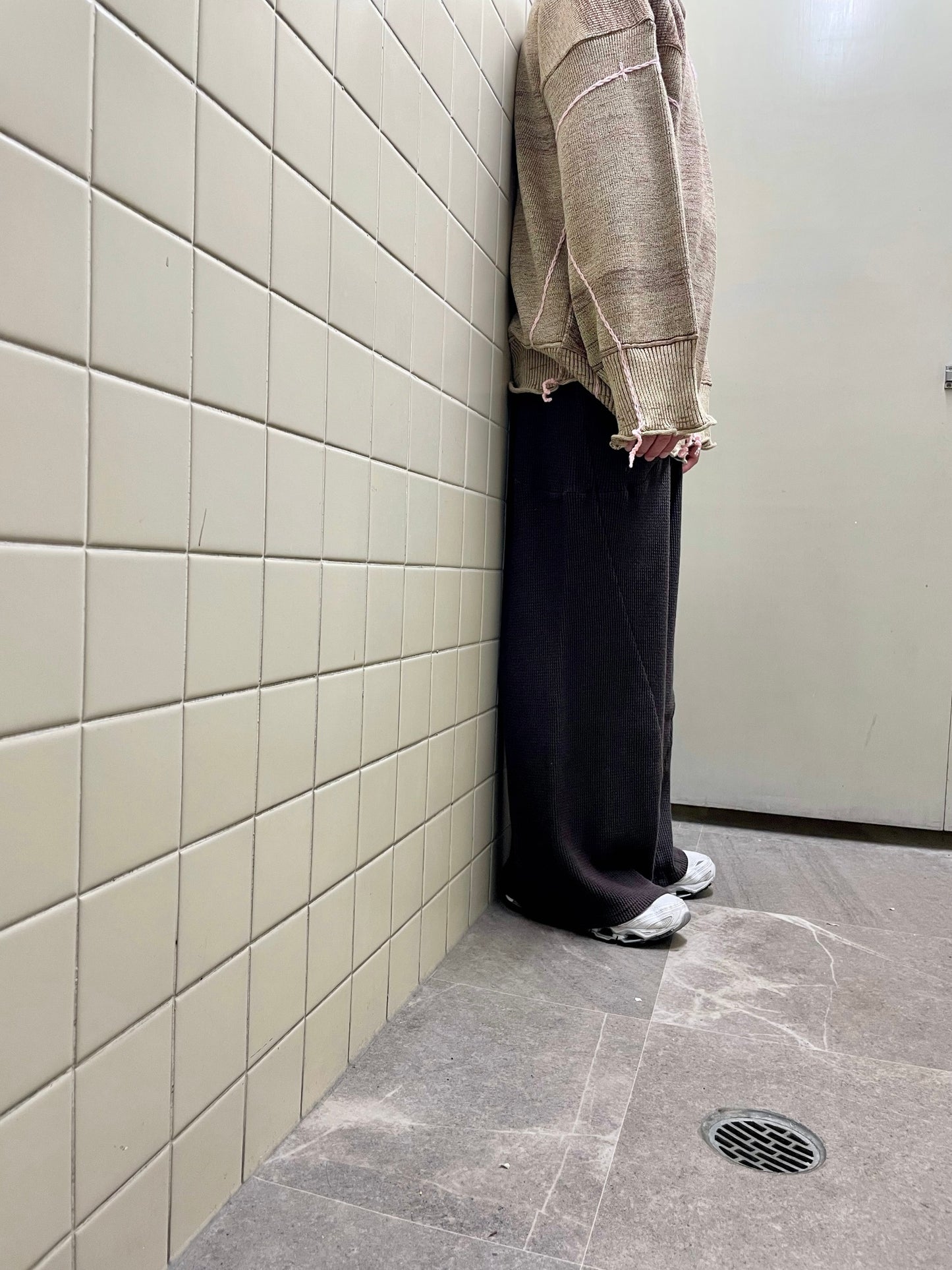 ANDER / WAFFLE CURVY PANTS