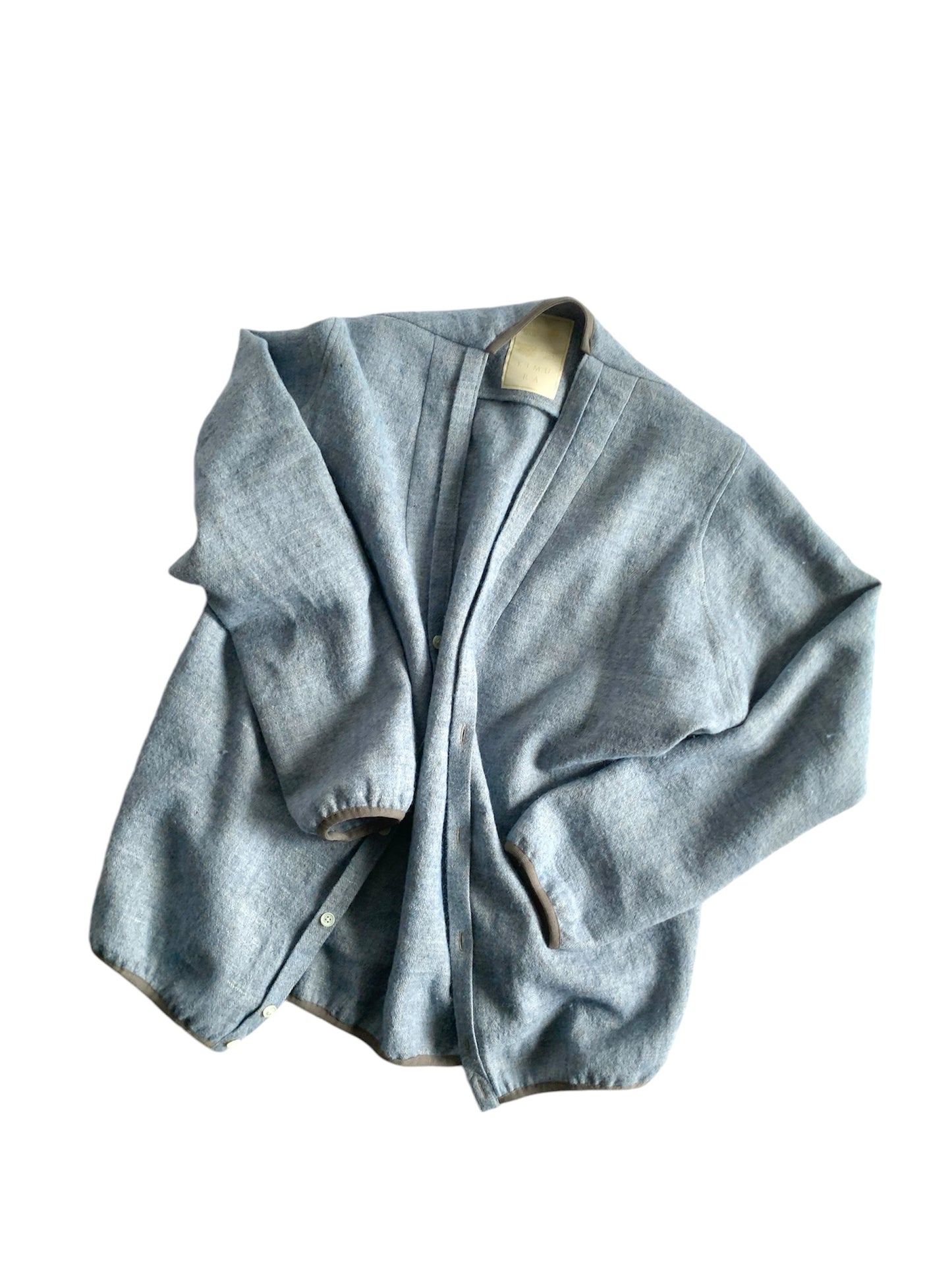 KIMURA / narrowing cardigan L/W Herringbone