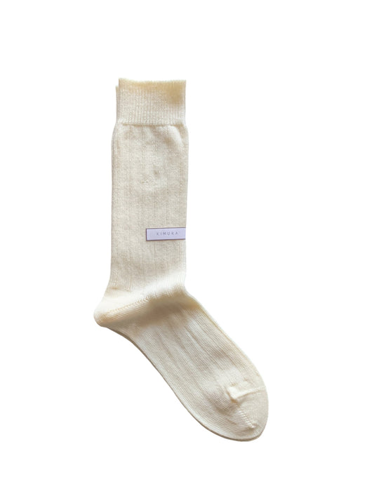 KIMURA' / MERINO WOOL RIB SOCKS