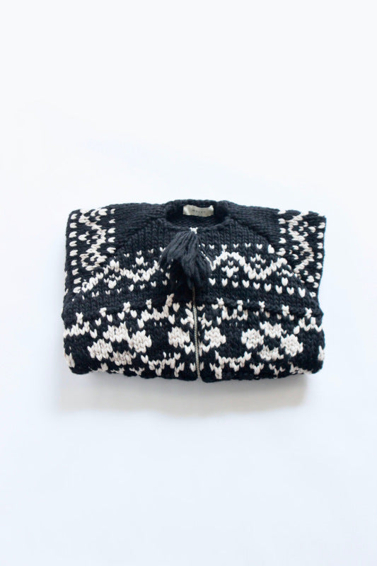 WRYHT / COWICHAN HAND ZIP SWEATER
