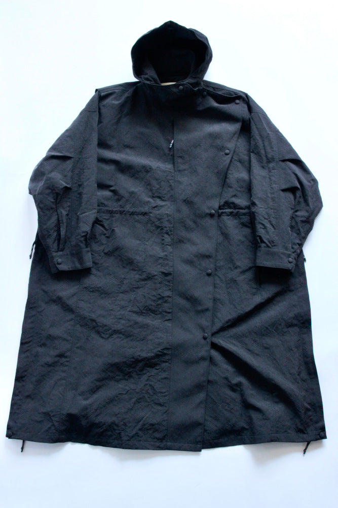 WRYHT / ASYMMETRY FRONT ANORAK COAT