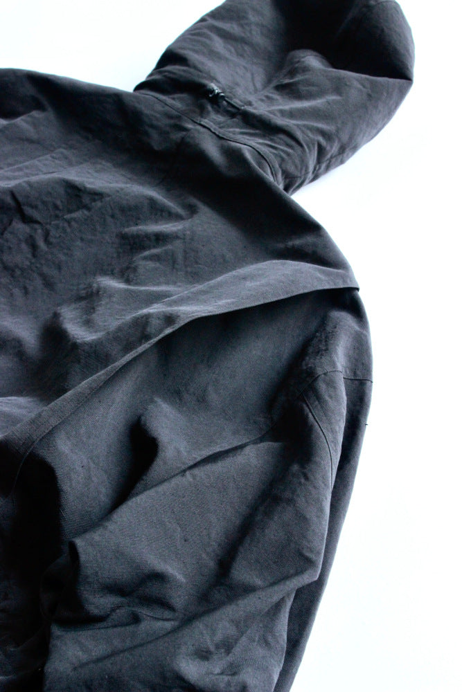 WRYHT / ASYMMETRY FRONT ANORAK COAT