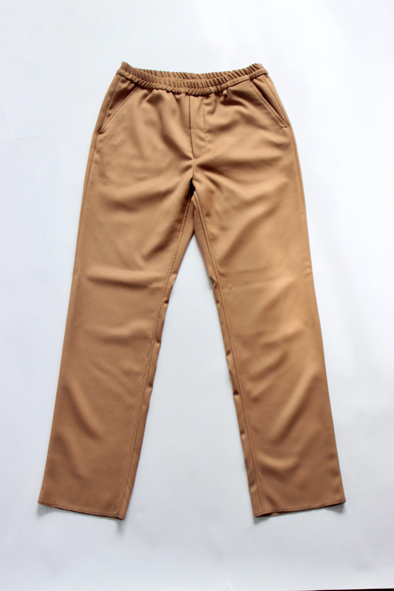 EGRETIQUE / BACK SATEEN GABARDINE EASY TROUSER