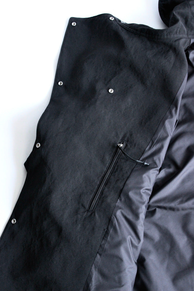WRYHT / ASYMMETRY FRONT ANORAK COAT