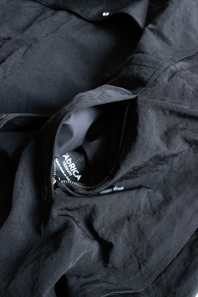 WRYHT / ASYMMETRY FRONT ANORAK COAT