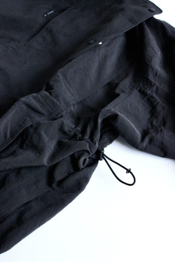 WRYHT / ASYMMETRY FRONT ANORAK COAT