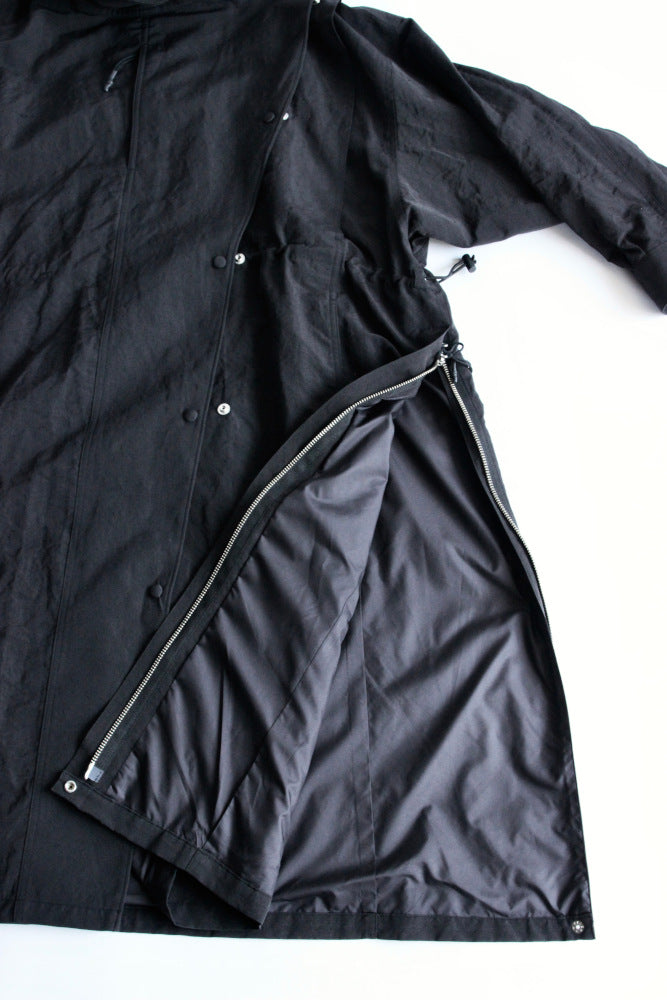 WRYHT / ASYMMETRY FRONT ANORAK COAT