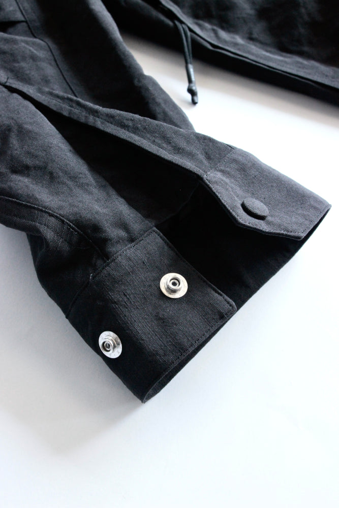WRYHT / ASYMMETRY FRONT ANORAK COAT