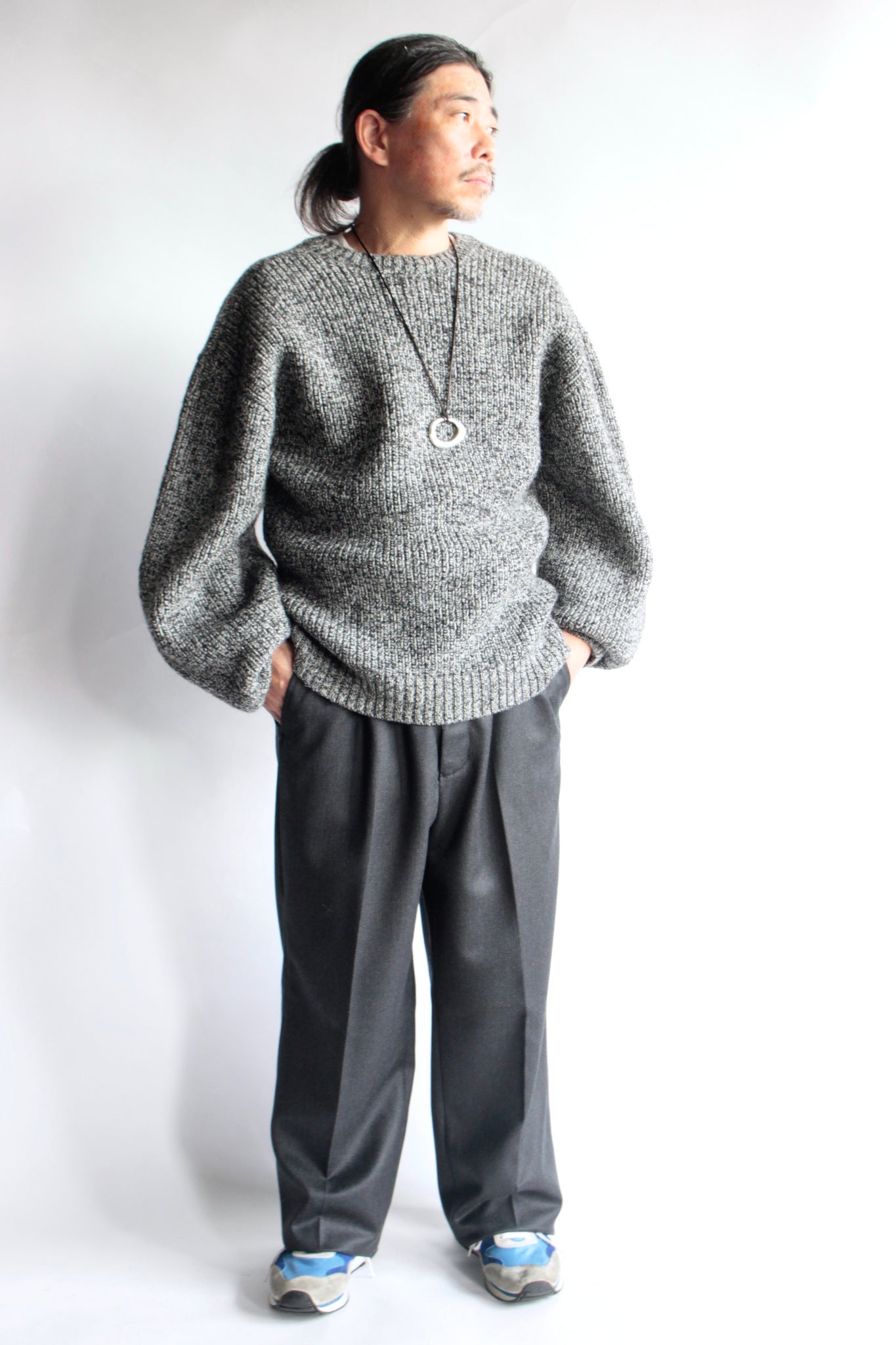 EGRETIQUE / TRICOTIN WIDE EASY TROUSER