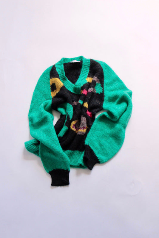 USED /90's INTARSIA SWEATER