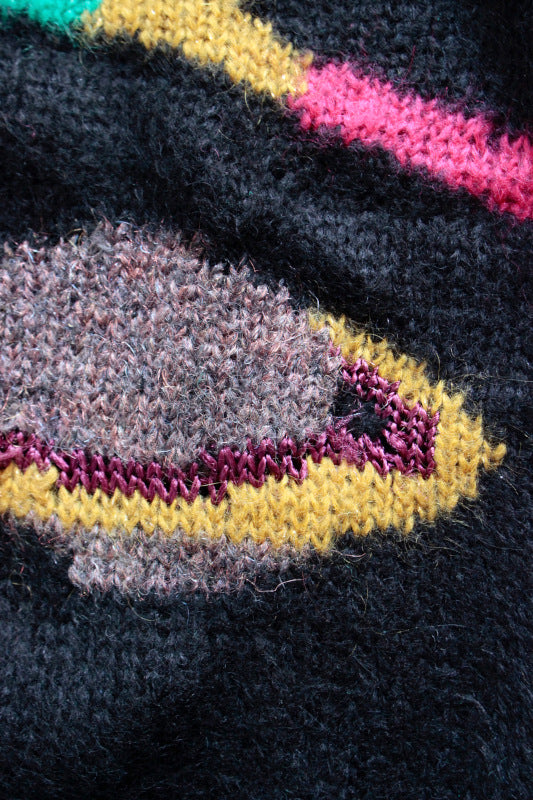 USED /90's INTARSIA SWEATER