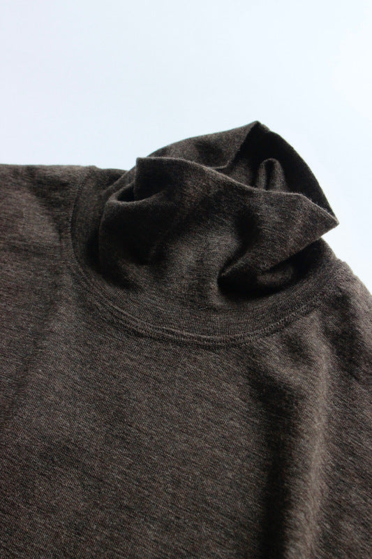 jonnlynx / wool rib high neck tee