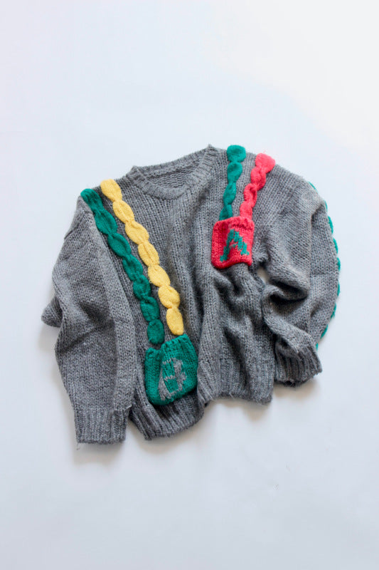 USED /FUNNY HAND KNIT