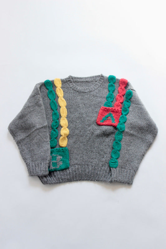 USED /FUNNY HAND KNIT