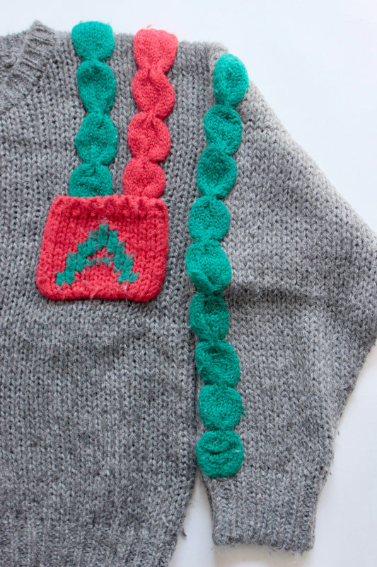 USED /FUNNY HAND KNIT