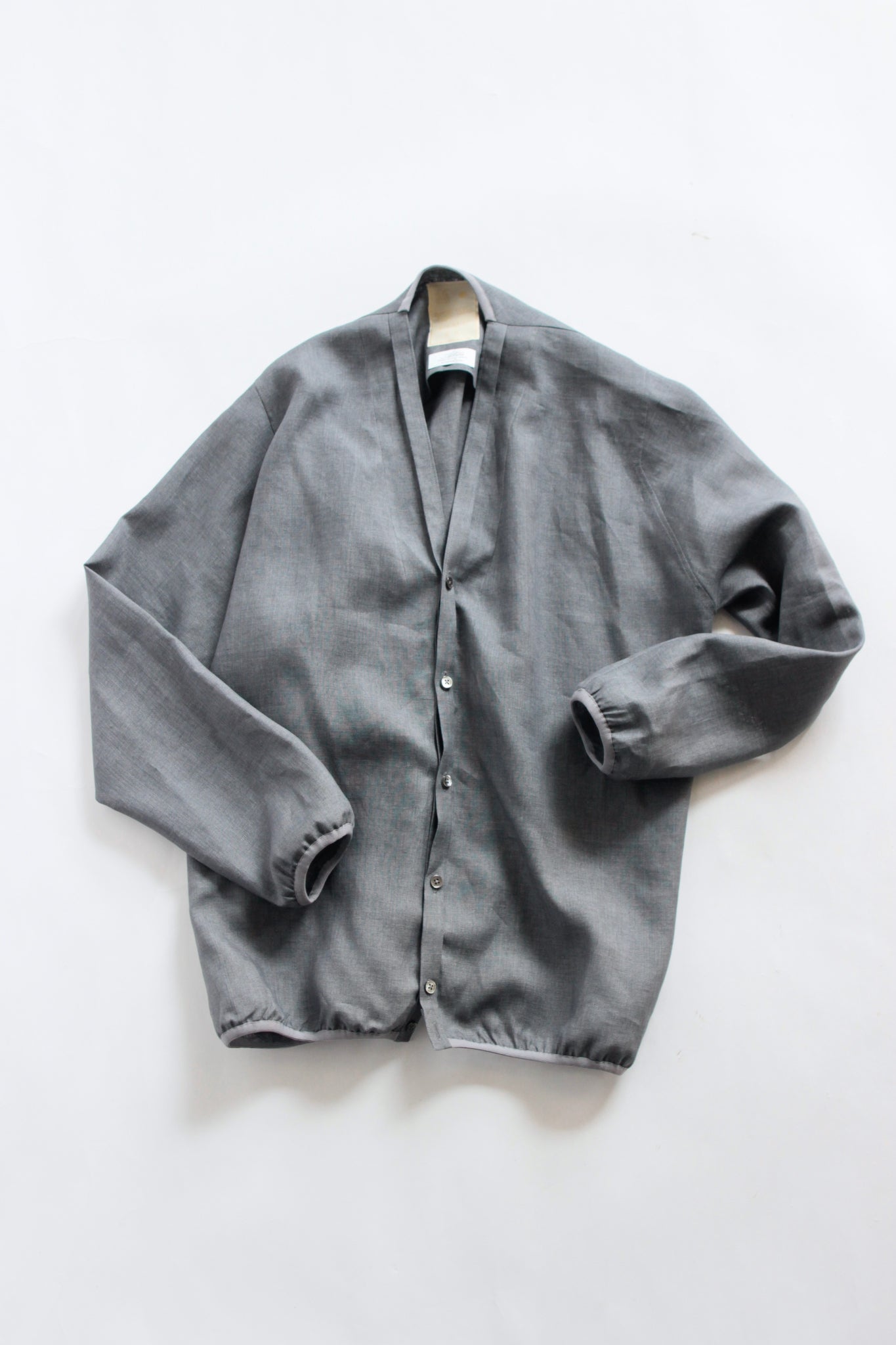 KIMURA / narrowing cardigan Albini linen