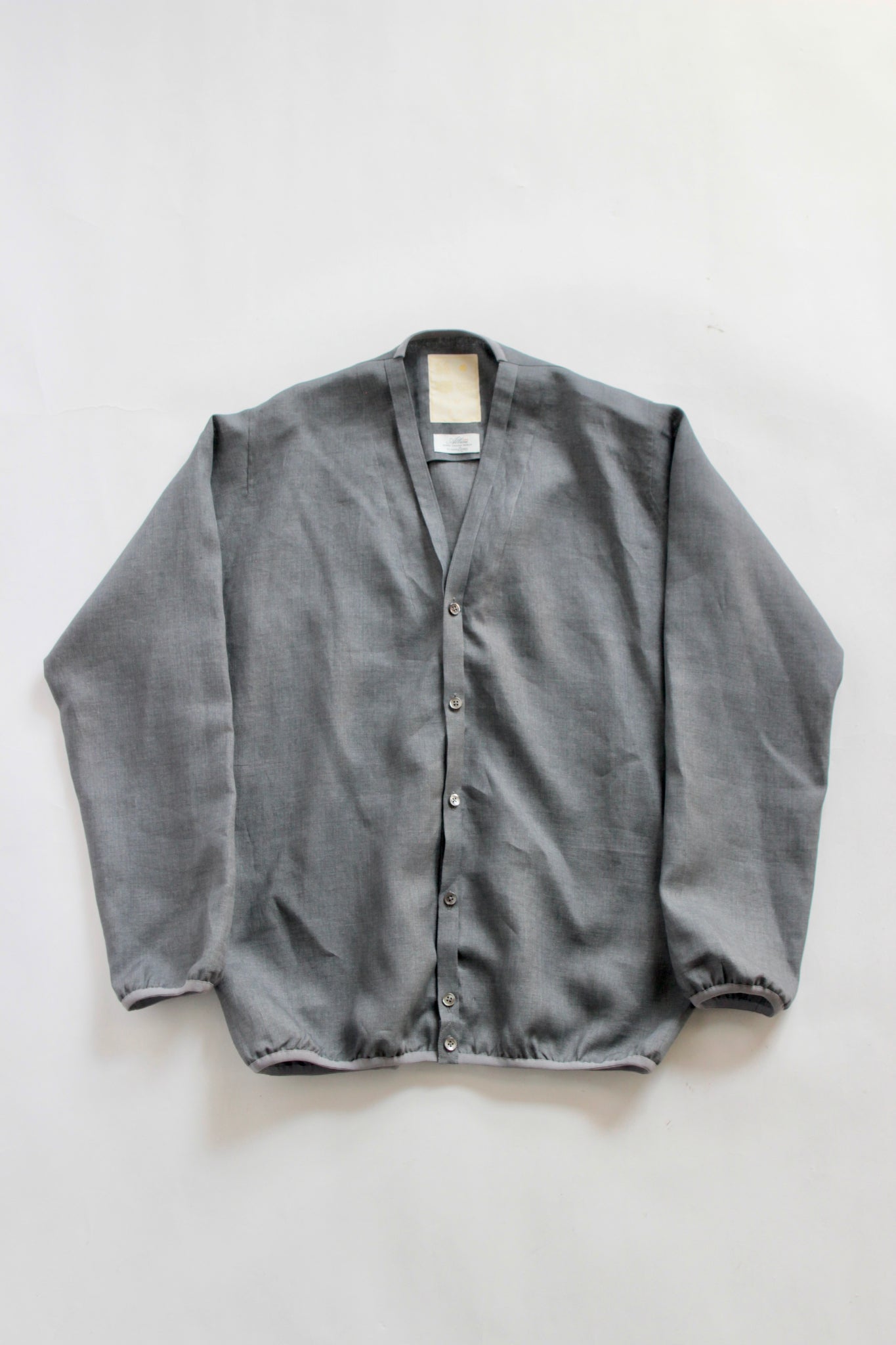KIMURA / narrowing cardigan Albini linen