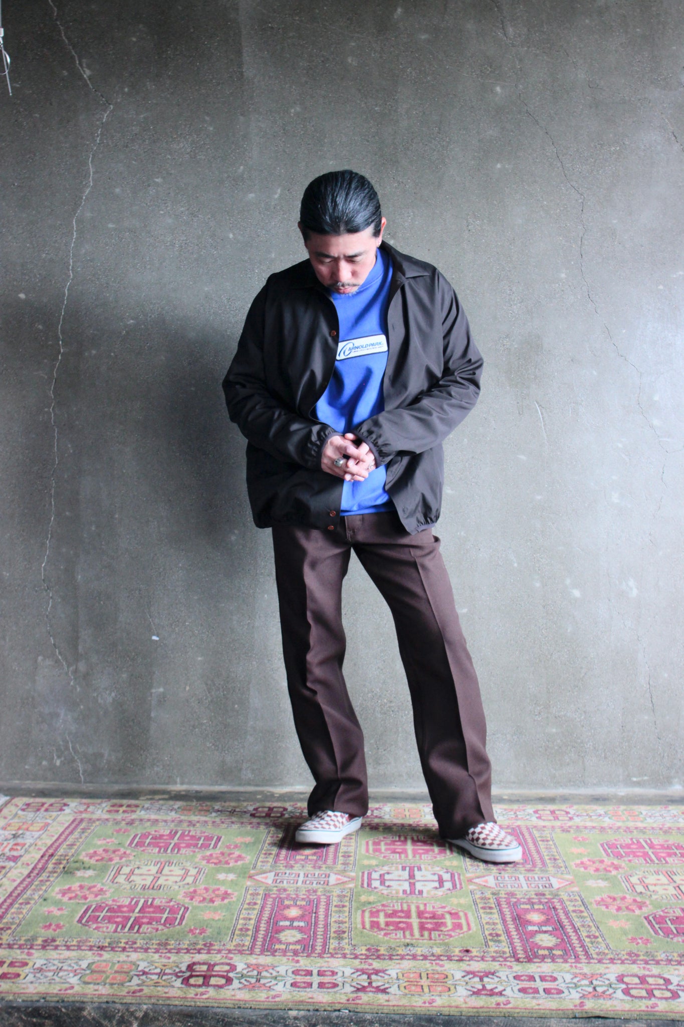 KIMURA / narrowing cardigan with collar