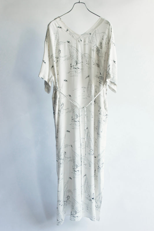 WRYHT / SLIT NECK PAJAMA DRESS