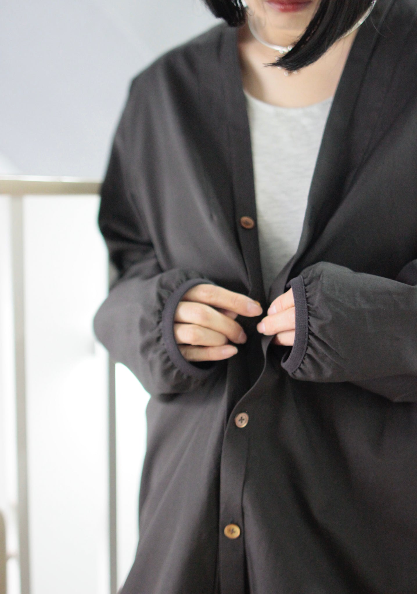 KIMURA / narrowing long cardigan