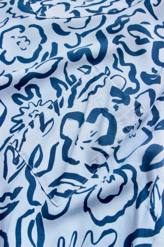 WRYHT / SLIT NECK PAJAMA DRESS