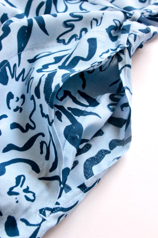 WRYHT / SLIT NECK PAJAMA DRESS