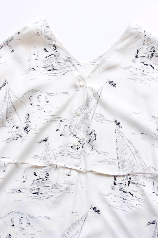 WRYHT / SLIT NECK PAJAMA DRESS