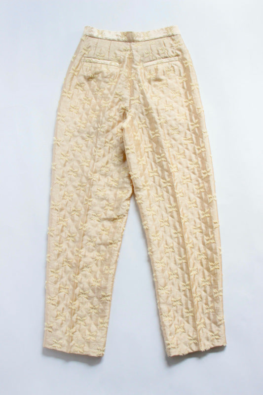 jonnlynx / shiny jacquard pants