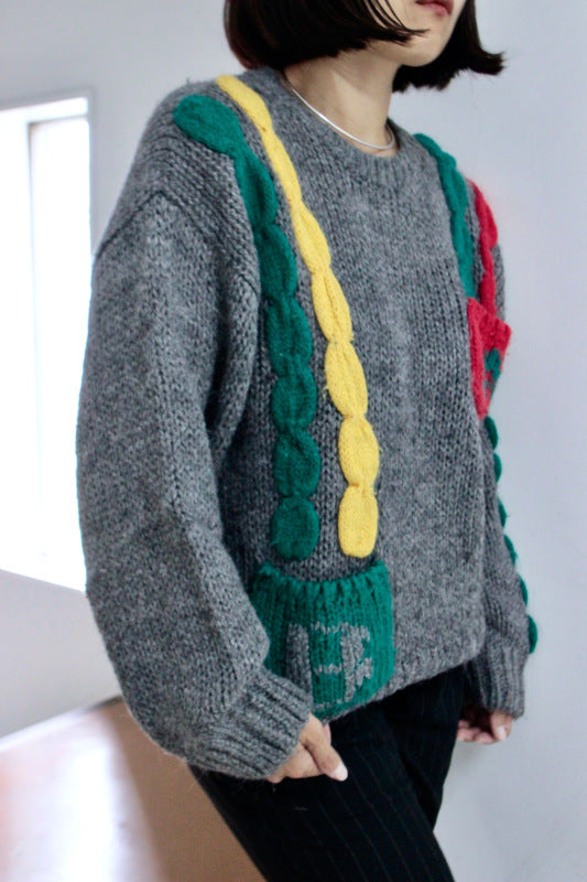USED /FUNNY HAND KNIT