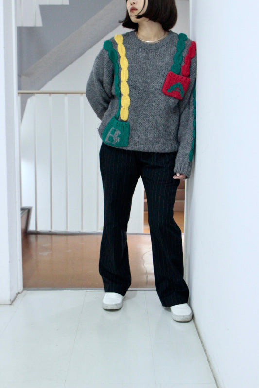 USED /FUNNY HAND KNIT