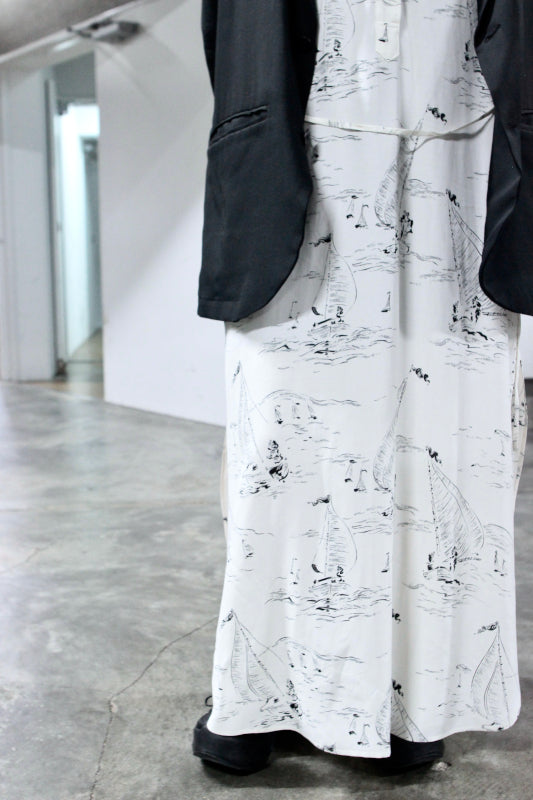WRYHT / SLIT NECK PAJAMA DRESS