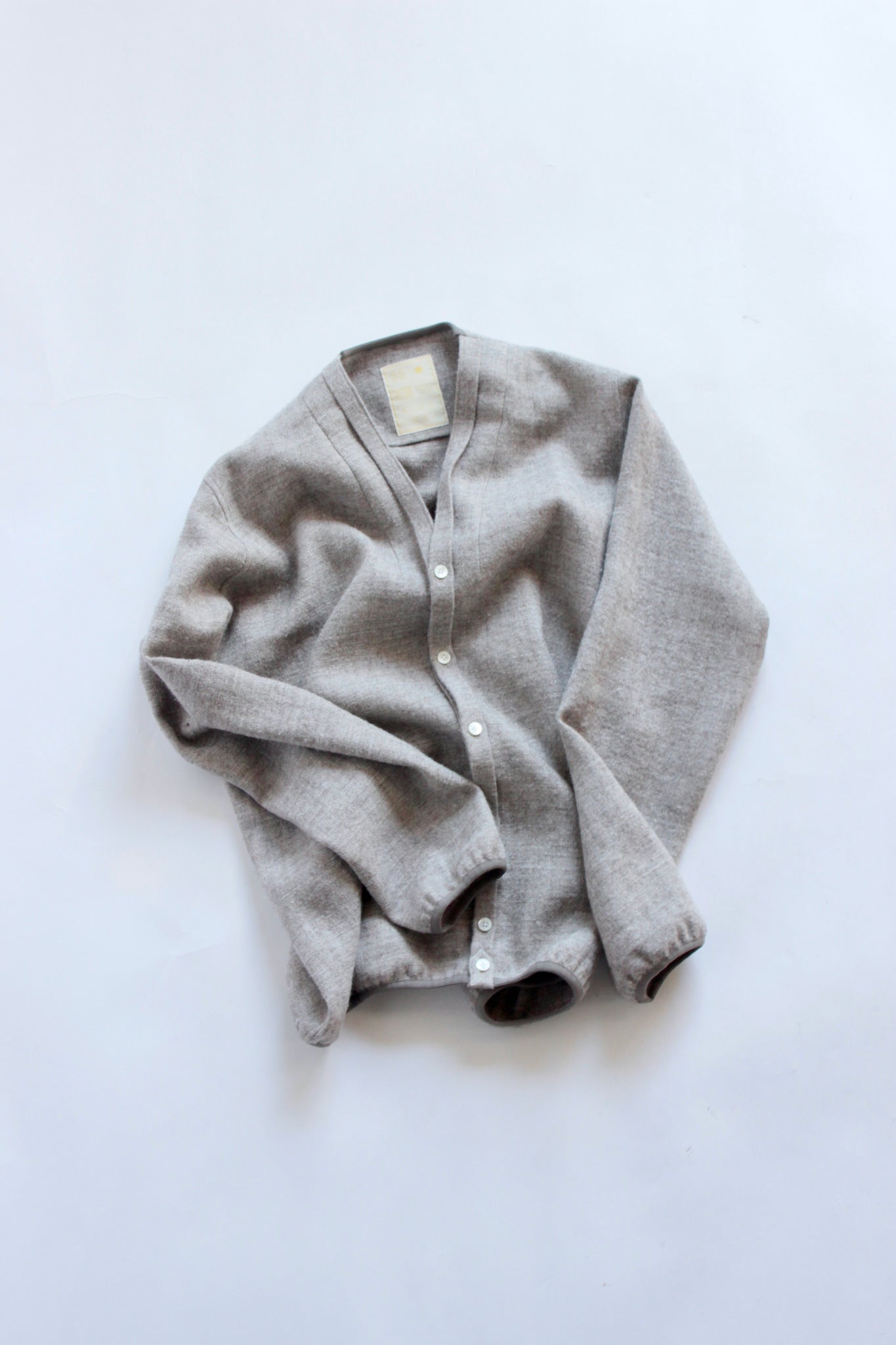 KIMURA / narrowing cardigan L/W Herringbone