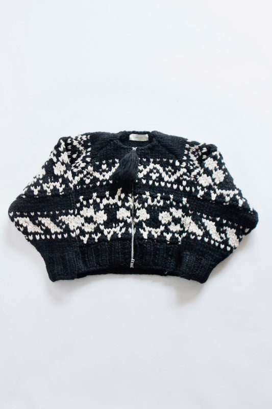 WRYHT / COWICHAN HAND ZIP SWEATER