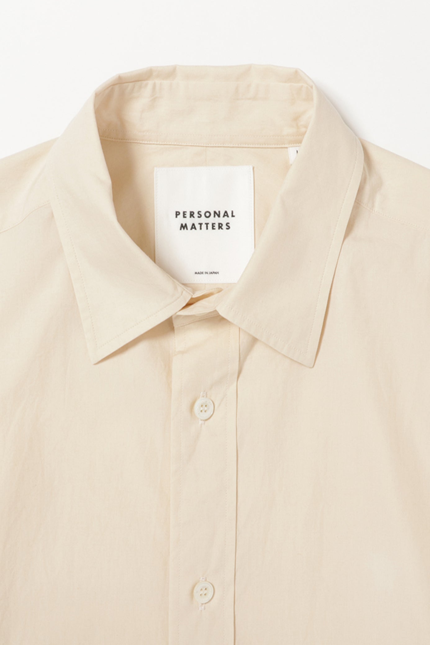 PERSONAL MATTERS / Organic Cotton Broad Shirt
