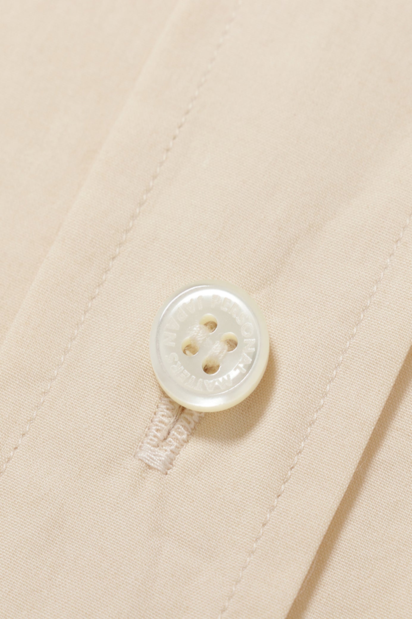 PERSONAL MATTERS / Organic Cotton Broad Shirt