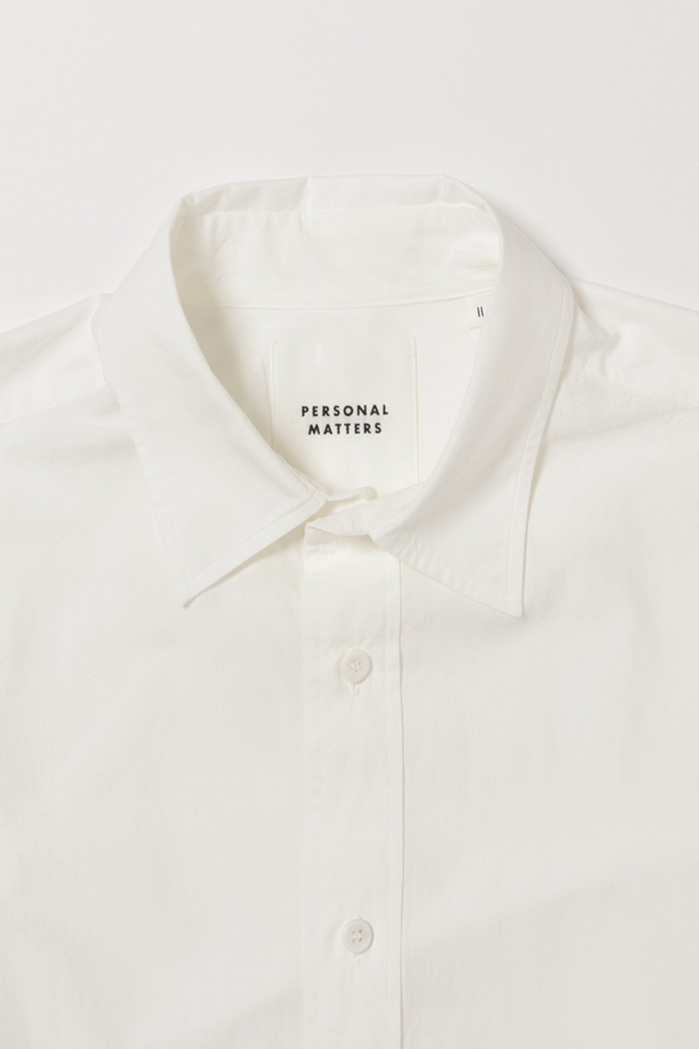 PERSONAL MATTERS / Organic Cotton Broad Shirt