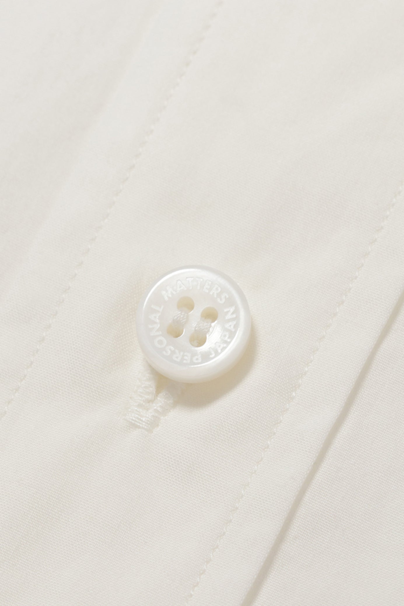 PERSONAL MATTERS / Organic Cotton Broad Shirt