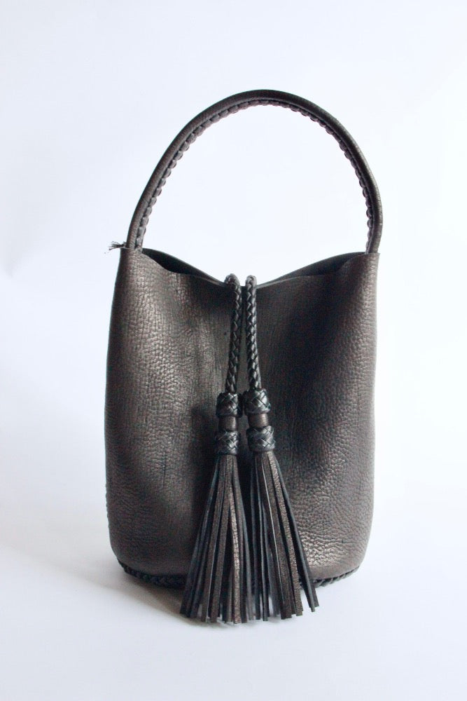 amarillo / Bucket Bag With Tassels